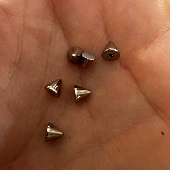 EUC Christian Louboutin Everest Silver Anjalina Spike Heels - Picture 5 of 13